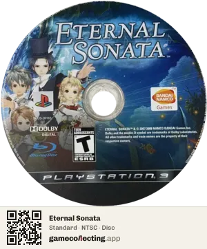 Eternal Sonata PlayStation 3, NTSC disc