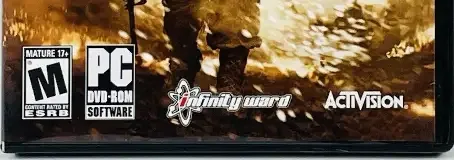 Call of Duty: Modern Warfare 2, the ESRB box on its front