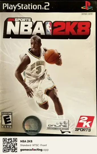 NBA 2K8 PlayStation 2, NTSC box front