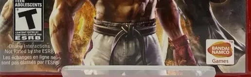 Tekken 6, the ESRB box on its front