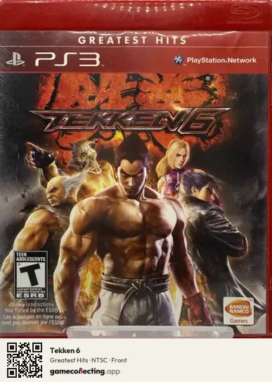Tekken 6 PlayStation 3, NTSC box front
