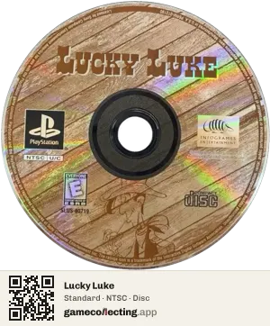 Lucky Luke PlayStation, NTSC disc