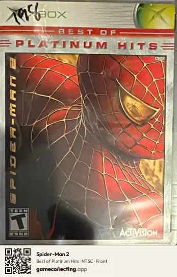 Spider-Man 2 Xbox, NTSC box front