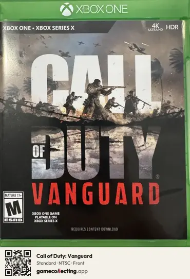 Call of Duty: Vanguard Xbox One, NTSC box front
