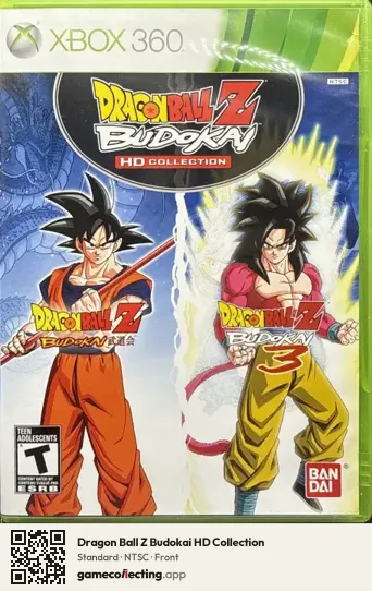 Dragon Ball Z Budokai HD Collection Xbox 360, NTSC box front