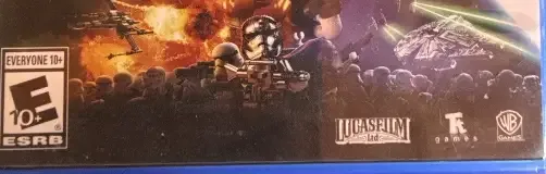 LEGO Star Wars: The Force Awakens, the ESRB box on its front