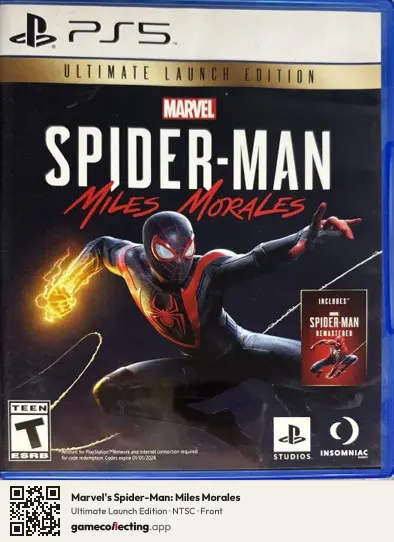 Marvel's Spider-Man: Miles Morales PlayStation 5, NTSC box front