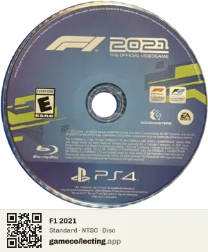 F1 2021 PlayStation 4, NTSC disc