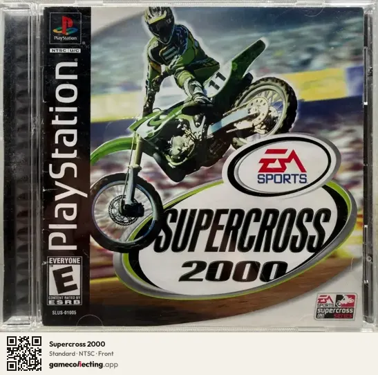 Supercross 2000 PlayStation, NTSC box front