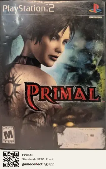 Primal PlayStation 2, NTSC box front