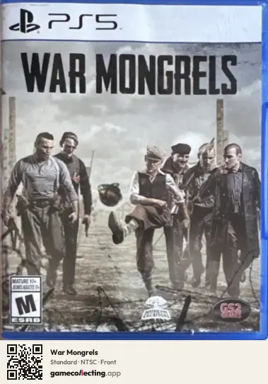War Mongrels PlayStation 5, NTSC box front