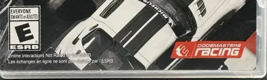 Grid Autosport, the ESRB box on its front
