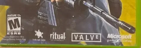 Counter-Strike, the ESRB box on its front