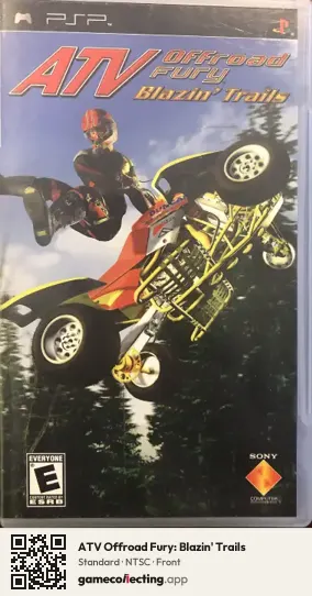 ATV Offroad Fury: Blazin' Trails PlayStation Portable, NTSC box front