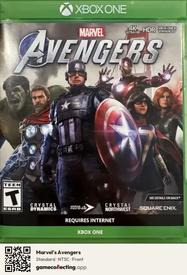 Marvel's Avengers Xbox One, NTSC box front