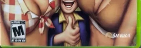 Leisure Suit Larry: Magna Cum Laude, the ESRB box on its front