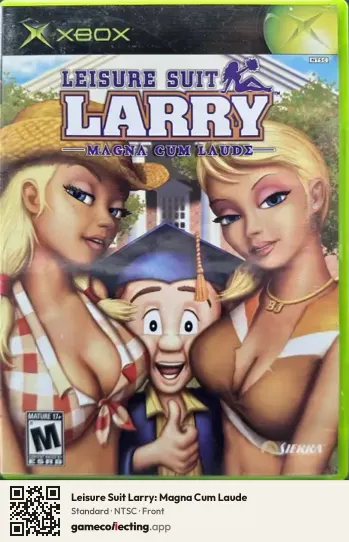 Leisure Suit Larry: Magna Cum Laude Xbox, NTSC box front