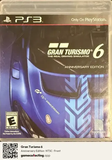 Gran Turismo 6 PlayStation 3, NTSC box front
