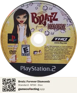 Bratz: Forever Diamondz PlayStation 2, NTSC disc