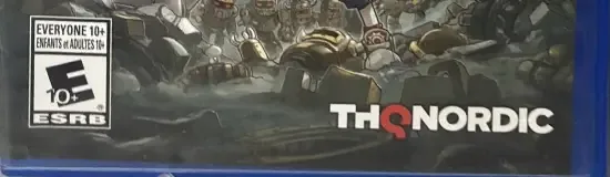 Lock's Quest, the ESRB box on its front