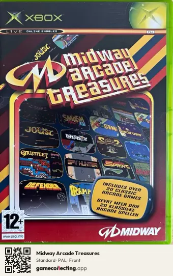 Midway Arcade Treasures Xbox, PAL box front