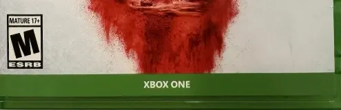 Gears 5, the ESRB box on its front