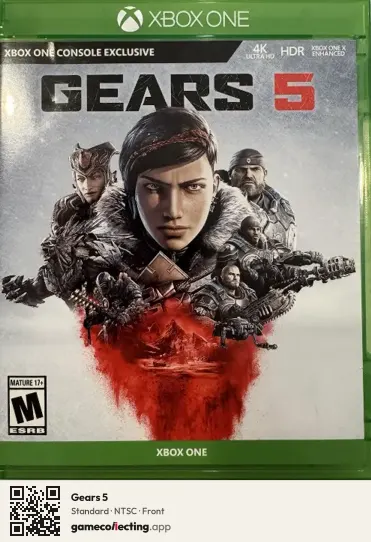 Gears 5 Xbox One, NTSC box front