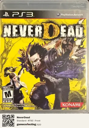 NeverDead PlayStation 3, NTSC box front