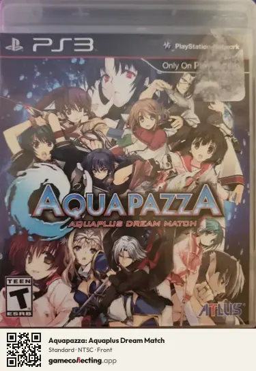 Aquapazza: Aquaplus Dream Match PlayStation 3, NTSC box front