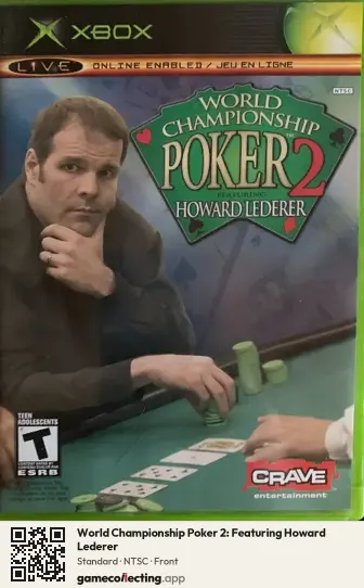 World Championship Poker 2: Featuring Howard Lederer Xbox, NTSC box front