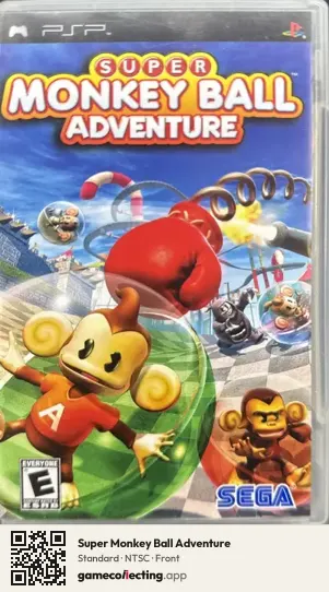 Super Monkey Ball Adventure PlayStation Portable, NTSC box front