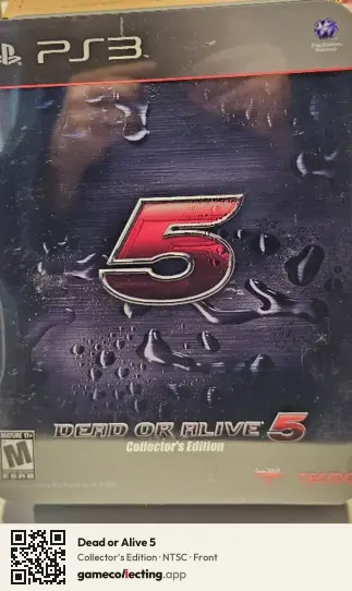 Dead or Alive 5 PlayStation 3, NTSC box front