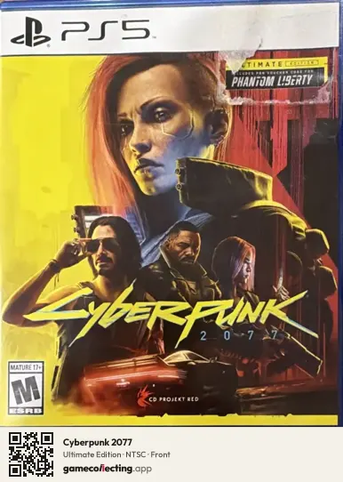 Cyberpunk 2077 PlayStation 5, NTSC box front