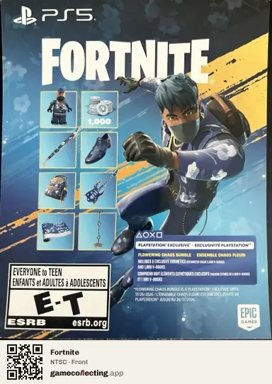 Fortnite PlayStation 5, NTSC box front