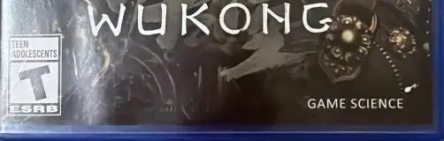 Black Myth: Wukong, the ESRB box on its front
