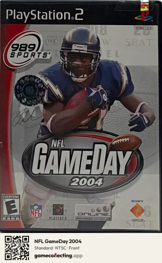 NFL GameDay 2004 PlayStation 2, NTSC box front