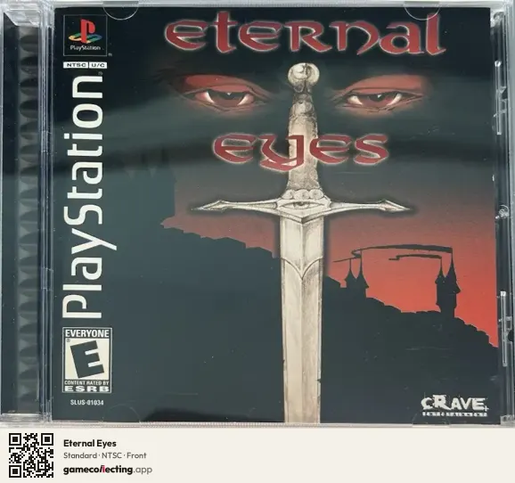 Eternal Eyes PlayStation, NTSC box front