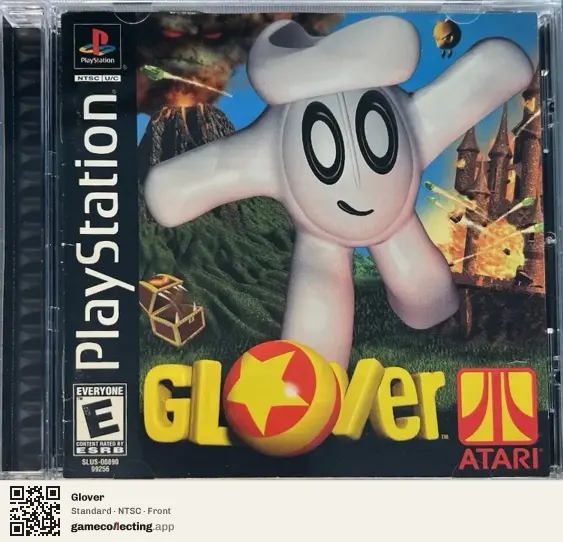 Glover PlayStation, NTSC box front