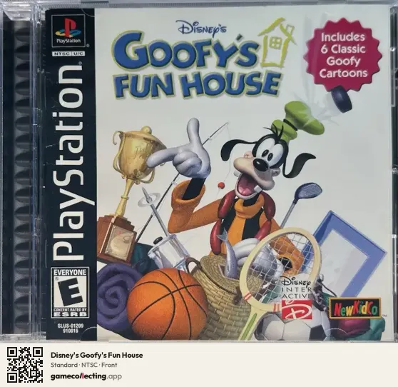 Disney's Goofy's Fun House PlayStation, NTSC box front