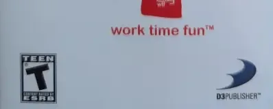 WTF: Work Time Fun, the ESRB box on its front