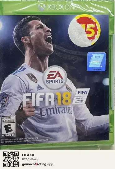 FIFA 18 Xbox One, NTSC box front