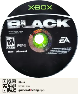Black Xbox, NTSC disc
