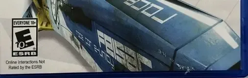 Wipeout Omega Collection, the ESRB box on its front