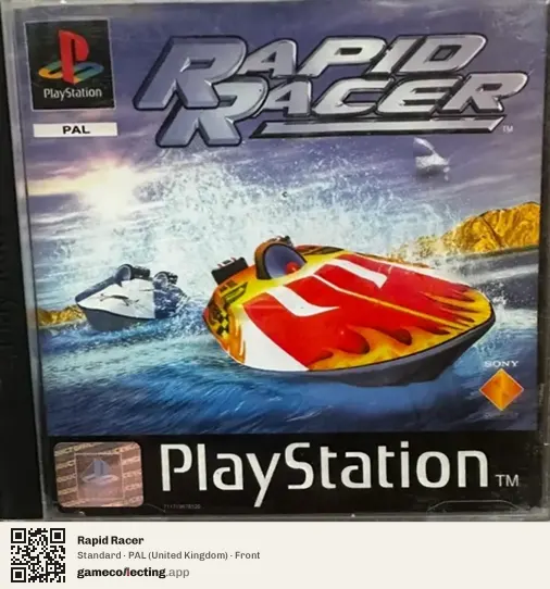 Rapid Racer PlayStation, United Kingdom box front