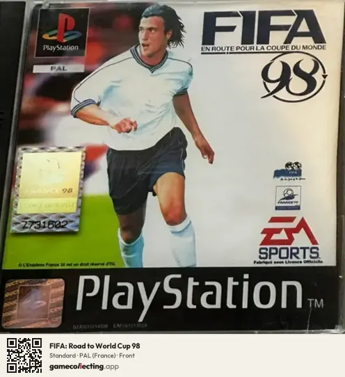 FIFA: Road to World Cup 98 PlayStation, France box front