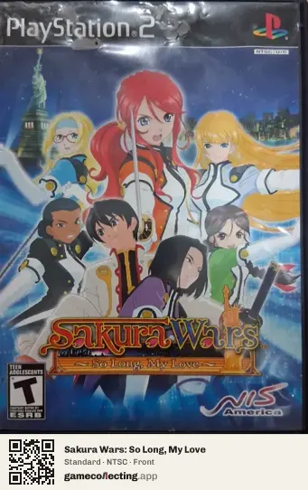 Sakura Wars: So Long, My Love PlayStation 2, NTSC box front
