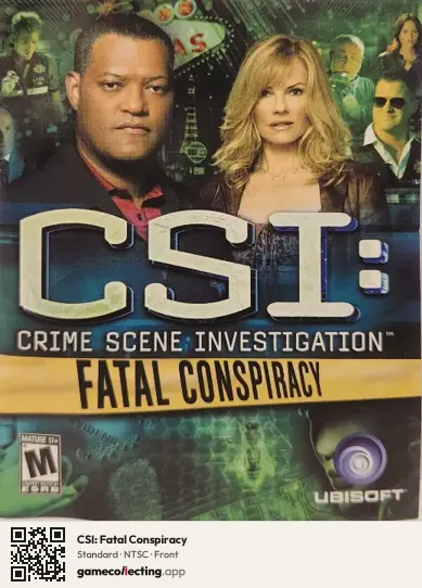 CSI: Fatal Conspiracy PlayStation 3, NTSC box front