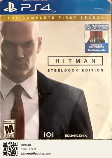 Hitman PlayStation 4, NTSC box front