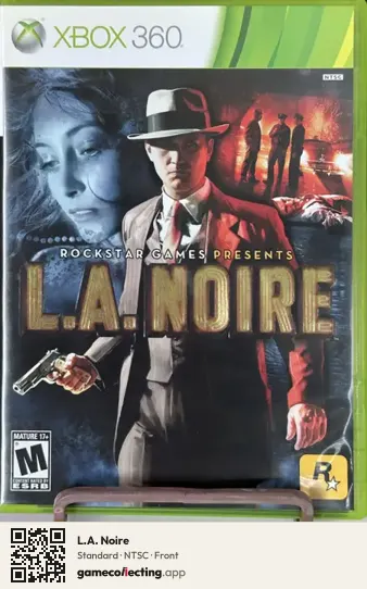 L.A. Noire Xbox 360, NTSC box front