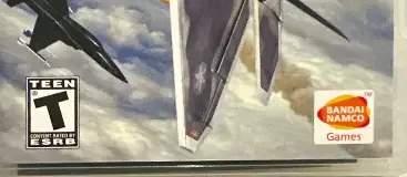 Ace Combat X: Skies of Deception, the ESRB box on its front